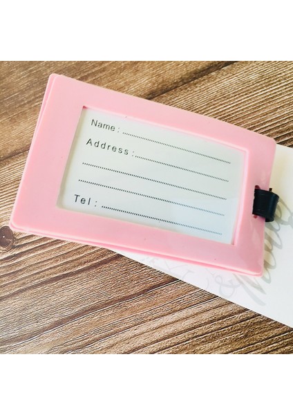 Siyah Stil Pembe Panter Anime Seyahat Aksesuarları Bagaj Etiketi Valiz Kimlik Taşınabilir Etiket Tutucu Bagaj Etiketleri Hediyelik Yeni (Yurt Dışından)