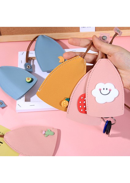 No.19 Tarzı Moda Çekme Tipi Anahtar Çantası Katı Pu Deri Anahtar Cüzdanları Hizmetçiler Araba Anahtarı Tutucu Kılıf Yüksek Yeni Deri Anahtarlık Kılıfı (Yurt Dışından)