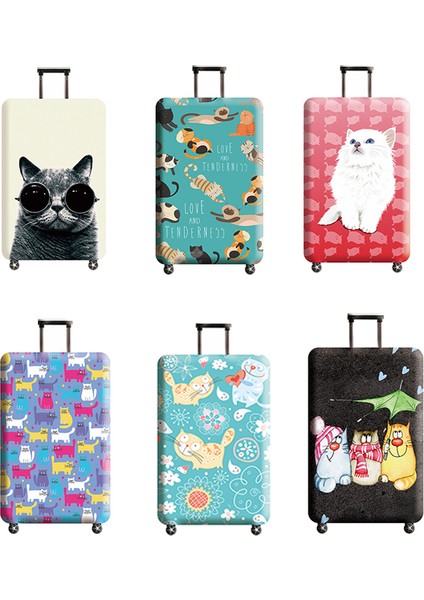 B-Bagaj Kapağı Stili L Beden Hmunıı Kalın Sevimli Desenli Valiz Kılıfı 20 Inç Bavul Kapağı Seyahat Aksesuarları (Yurt Dışından) fırsatları