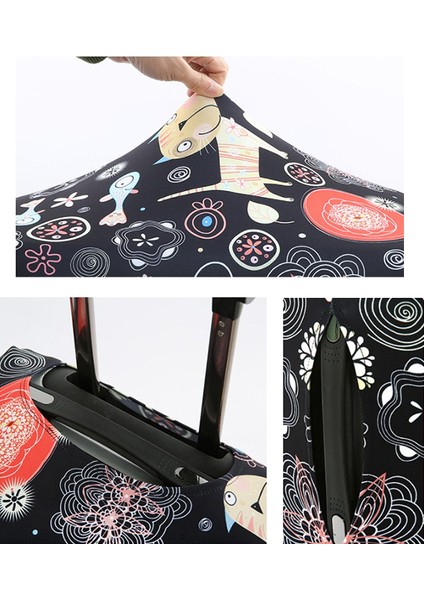 B-Bagaj Kapağı Stili L Beden Hmunıı Kalın Sevimli Desenli Valiz Kılıfı 20 Inç Bavul Kapağı Seyahat Aksesuarları (Yurt Dışından) indirimleri