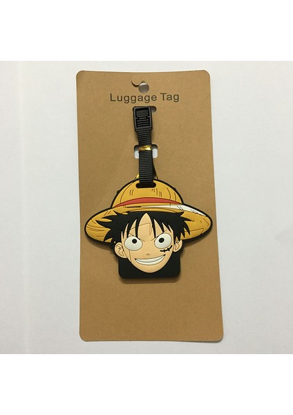 Q Stili Sıcak Karikatür Baga Etiketleri Bagaj Isim Etiketleri Bir Parça Luffy Seyahat Bavulu Pvc Etiket Tutucu Yaratıcı Hediye Seyahat Aksesuarları (Yurt Dışından)