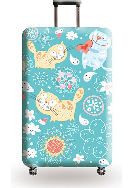 C Stili L Beden Tldgagas Valiz Kılıfı Seyahat Bavulu Koruyucu Kedi Desenli Tekerlekli Bavul Toz Kapağı Seyahat Aksesuarları Için Uygun Boyut - (Yurt Dışından)