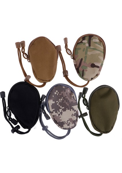 C Stili Mini Edc Anahtar Cüzdanı Tutucu Erkek Bozuk Para Cüzdanı Torba Askeri Ordu Çanta Küçük Cep Anahtarlık Fermuarlı Kılıf Dış Mekan Paketi (Yurt Dışından)