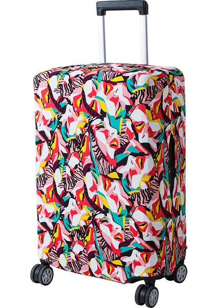 Yüz Stili L Beden Qıaqu Yüksek Moda Yolculuk Üzerinde Bagaj Kılıfı Koruyucu Valiz Kılıfı Seyahat Valizi Toz Kapağı (Yurt Dışından)