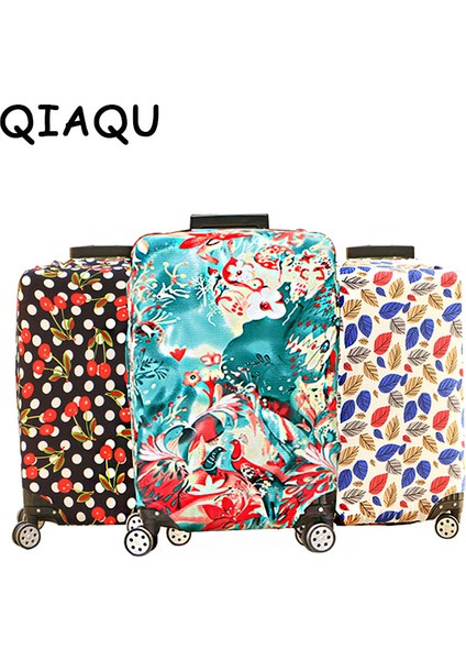 Yüz Stili L Beden Qıaqu Yüksek Moda Yolculuk Üzerinde Bagaj Kılıfı Koruyucu Valiz Kılıfı Seyahat Valizi Toz Kapağı (Yurt Dışından) modelleri