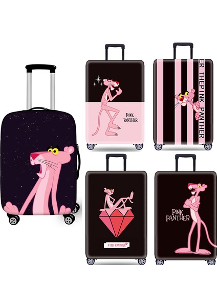 No.15 Tarzı Xl Beden Sevimli Dolgulu Bagaj Koruyucu Kılıf Pembe Oyuncu Leopar Baskılı Seyahat Aksesuarı Uygun Inç Valiz Kılıfı (Yurt Dışından) fiyatları