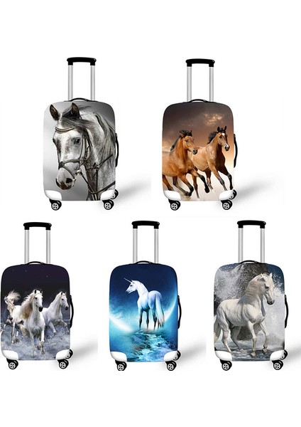 PXTM07 Stili S Beden Kadınlar Için Şık At Derisi Valiz Kılıfı Kapak Seyahat Koşullarında Elastik Toz Kapağı Koşu At Derisi Bagaj Kapağı (Yurt Dışından) fırsatları