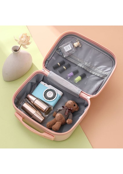 Kırmızı Stil Mini Seyahat El Bagajı Kozmetik Çantası Küçük Makyaj Taşıma Çantası Makyaj Için Valiz Çok Fonksiyonlu Depolama Organizatörü (Yurt Dışından) indirimleri