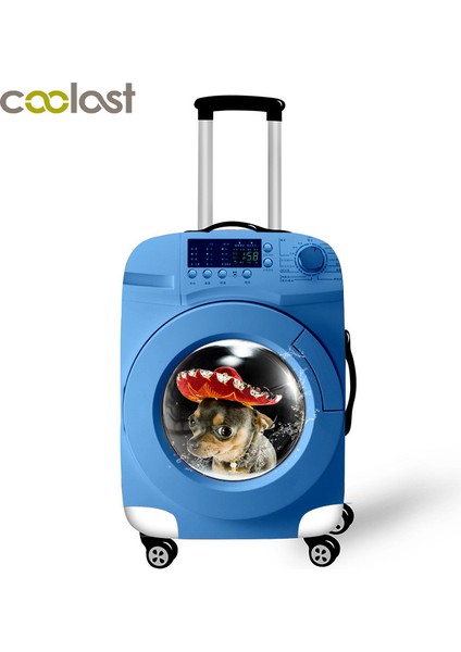 Pxt XYJ05 Stili M Beden Elastik Bagaj Kılıfı 20 Inç Taşıma Bavulu Seyahat Aksesuarları Komik Köpek Baskılı Valiz Korumalı Kılıf (Yurt Dışından) modelleri