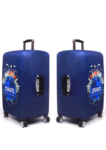 R Stili Xl Beden Dünya Seyahat Bavul Kılıfı Elastik Kasa Valiz Korumalı Kapak Tekerlekli Bagaj Çantası Kapak Erkek Kadın Kalın (Yurt Dışından) fırsatları