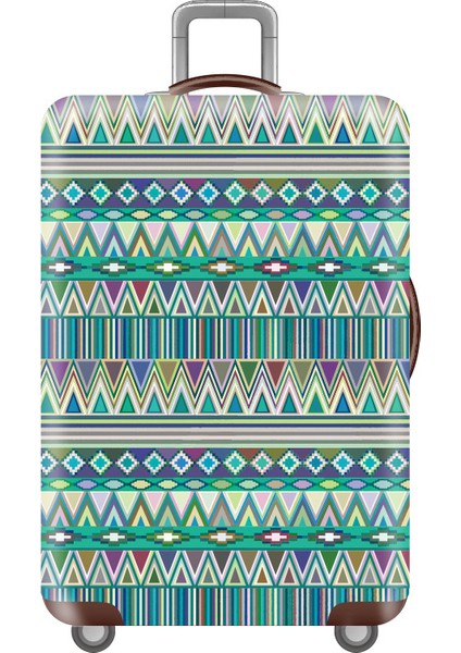 08 Bagaj Kapağı Stili S Beden Esneklik Seyahat Bavul Kılıfı Çiçek Desenli Bavul Koruyucu Kapak Kalınlaştırılmış Valiz Kılıfı Seyahat Aksesuarları (Yurt Dışından)