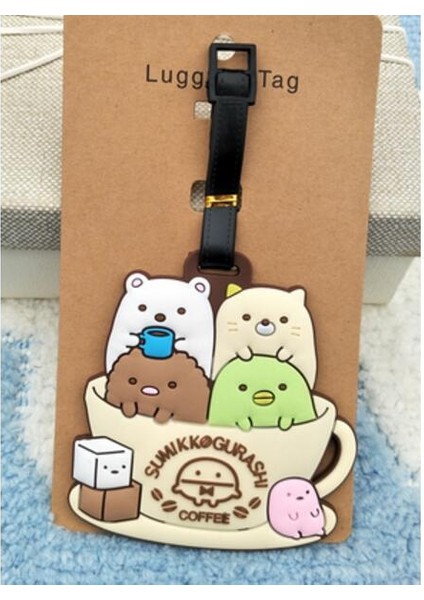 Koyu Gri Tarzı Ivyye Sumikko Gurashi Rol Anime Seyahat Aksesuarları Bagaj Etiketi Valiz Kimlik Adres Taşınabilir Etiket Bagaj Etiketleri Hediye Yeni (Yurt Dışından)