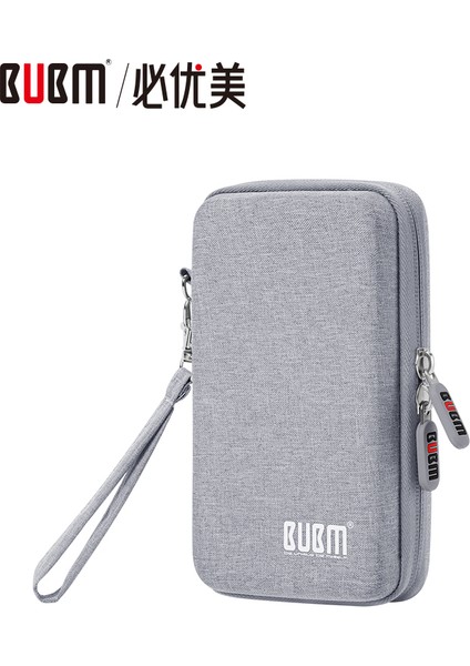 Gri Stil Bubm Çanta Sabit Disk Paketi USB Kalkanı U Disk Kulaklık Sd Kartlar Flash Sürücü Sopa Taşıma Kılıfı Seyahat Organizatörü (Yurt Dışından)