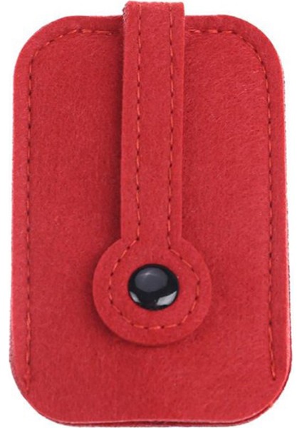 Kırmızı Stil Moda Unisex Araba Anahtar Cüzdanı Keçe Anahtarlık Tutucu Cep Anahtar Organizatör Çanta Rahat Polyester Cep Çantası (Yurt Dışından)