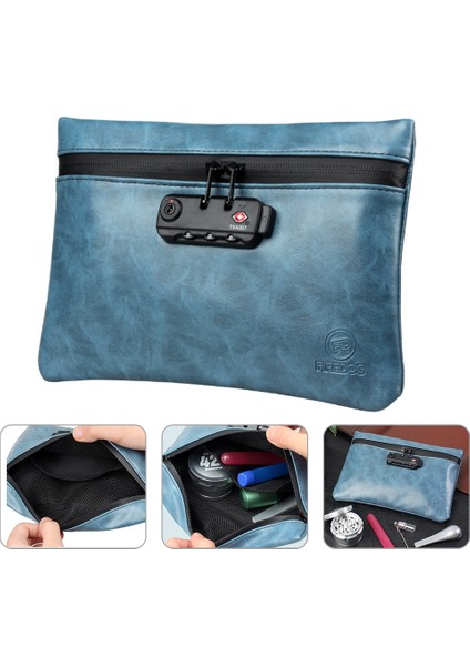 Gök Mavisi Tarzı Acoki Koku Geçirmez Çanta Kombinasyon Kilidi Ile, Seyahat Depolama Için Karbon Kaplı Kötü Koku Geçirmez Saklama Çantası Kutusu (Yurt Dışından) fiyatları