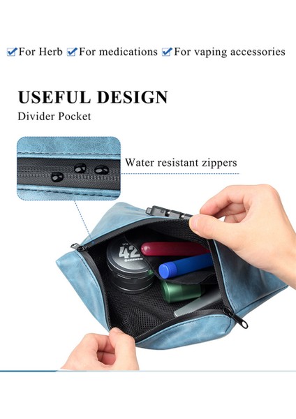 Gök Mavisi Tarzı Acoki Koku Geçirmez Çanta Kombinasyon Kilidi Ile, Seyahat Depolama Için Karbon Kaplı Kötü Koku Geçirmez Saklama Çantası Kutusu (Yurt Dışından) modelleri