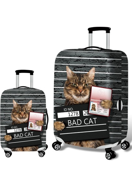 E Stili L Beden Bulldog Desenli Seyahat Aksesuarları Valiz Kılıfı Çanta Koruma Bagaj Tozu Kapak Esnek Kumaşlar Gövde Set Kılıflar Için (Yurt Dışından)