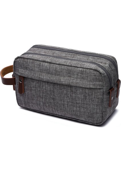 Gri Dopp Kiti Stili Soperwillton Erkek Tuvalet Çantası Seyahat Dopp Kit Banyo Tıraş Organizer Toiletries Gecelik Organizer Çantası #t2 (Yurt Dışından)