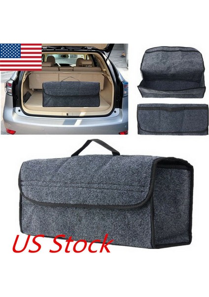 Koyu Gri Tarzı Gri Büyük Kaymaz Araba Bagaj Bot Saklama Organizatörü Kılıfı Aracı Çanta Tutucu Tr (Yurt Dışından)