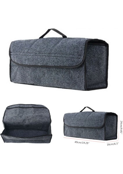 Koyu Gri Tarzı Gri Büyük Kaymaz Araba Bagaj Bot Saklama Organizatörü Kılıfı Aracı Çanta Tutucu Tr (Yurt Dışından) fiyatları