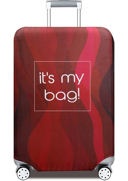 No.7 Tarzı L Beden Seyahat Bavul Kılıfı Seyahat Valizi Koruyucu Kılıf Trolley Bavul Çantası Kılıfı Kalın Elastik Seyahat Bavul Toz Kılıfı (Yurt Dışından)