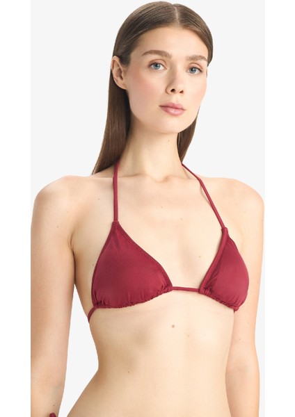 Regular Fit Üçgen Bikini Üstü-Fall in Love T3666AZ25SM