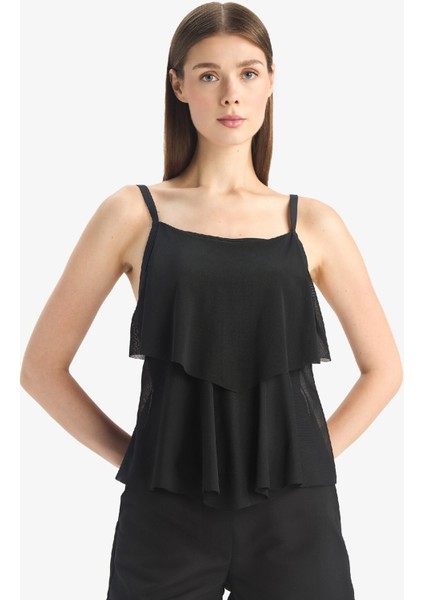 Regular Fit Tül Tankini-Fall in Love E3293AX25SM