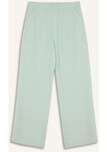 Wide Leg Basic Düz Geniş Paça Pantolon E7979AX25SM