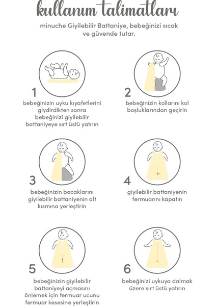 Bebek Giyilebilir Battaniye - 0.5 Tog %100 Pamuk Ince Yazlık Kundak - Erkek ve Kız 12-18 Ay fiyatları