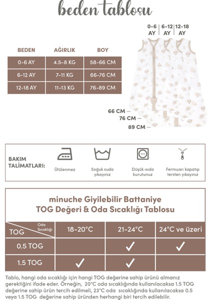 Bebek Giyilebilir Battaniye - 0.5 Tog %100 Pamuk Ince Yazlık Kundak - Erkek ve Kız 12-18 Ay modelleri