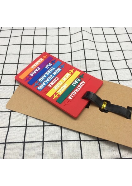 No.1 Tarzı 1 Adet Yeni Dünya Şehir Adı Pvc Bagaj Etiketi Moda Harf Adres Tutucu Bagaj Etiketi Silikon Tanımlayıcı Seyahat Aksesuarları (Yurt Dışından) modelleri