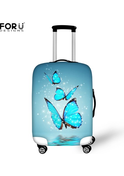 HME727 Stili M Beden Forudesıgns Bagaj Koruma Kılıfları Kelebek Hayvan Baskılı Seyahat Aksesuarları Elastik Valiz Çekmece Toz Kılıfı Suitcase (Yurt Dışından)