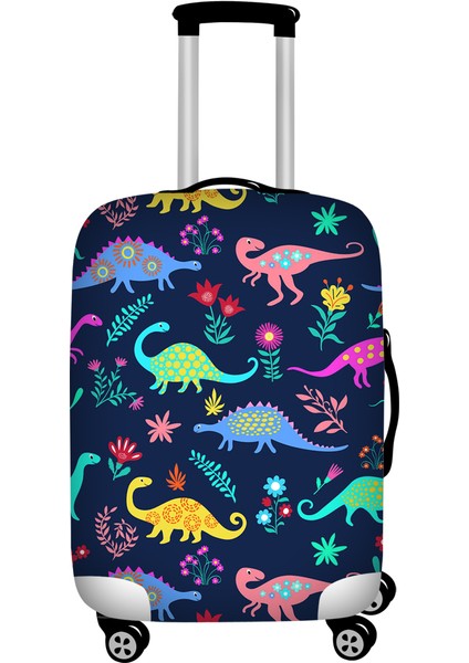 Z5319 Stili L Beden Forudesıgns 3D Dinozor Baskılı Seyahat Valizi Kılıfı Elastik Su Geçirmez Bagaj Koruyucu Toz Kapakları Bagaj Kılıfı (Yurt Dışından)