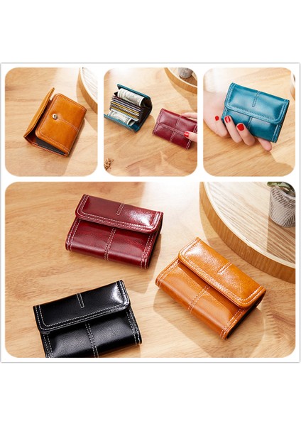 Kırmızı 13X9.5X3CM Stili Yeni Vintage Yağ Kiriş Deri Bozuk Para Cüzdanı Moda Kredi Kartı Tutucu Cüzdan Kılıfı Pu Deri Kartvizitlik Bozuk Para Cüzdanı (Yurt Dışından) fiyatları