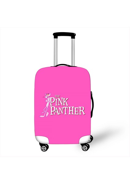 No.6 Tarzı Xl Beden Sevimli Dolgulu Bagaj Koruyucu Kılıf Pembe Oyuncu Leopar Baskılı Seyahat Aksesuarı Uygun Inç Valiz Kılıfı (Yurt Dışından)