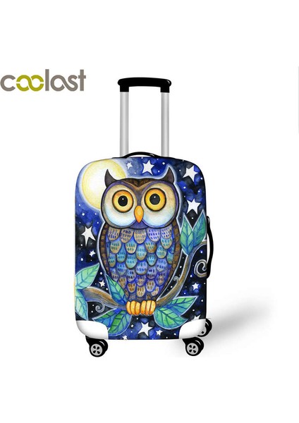 PXTMTY08 Stili Xl Beden Sevimli Baykuş Valiz Kılıfı Seyahat Için Su Geçirmez Toz Geçirmez Trolley Kılıfı Için Elastik Koruyucu Kapak (Yurt Dışından) fırsatları