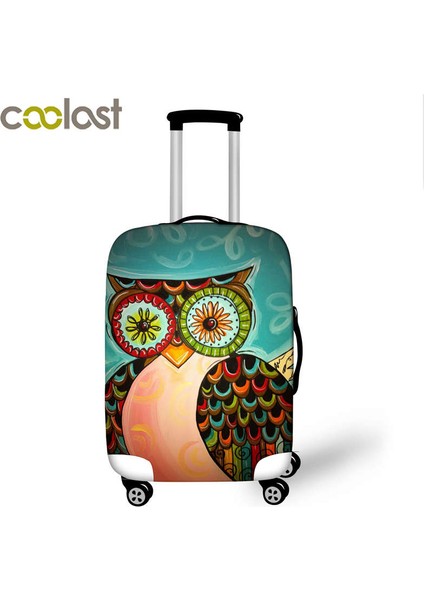 PXTMTY08 Stili Xl Beden Sevimli Baykuş Valiz Kılıfı Seyahat Için Su Geçirmez Toz Geçirmez Trolley Kılıfı Için Elastik Koruyucu Kapak (Yurt Dışından) indirimleri