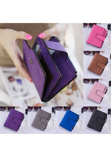 Gri Tarzı 2021 Kadın Cüzdanı Unisex Küçük Cüzdan Fermuarlı Lüks Portefeuille Femme Kadın Cüzdan Kısa Bozukluk Cebi Cartera Mujer (Yurt Dışından) modelleri