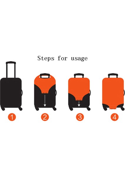 No.4 Tarzı S Beden Renkli Seyahat Valizi Korumalı Bavul Kılıfı Tekerlekli Bavul Aksesuarları Seyahat Valizi Toz Kapağı F 26 Inç Çanta (Yurt Dışından) modelleri