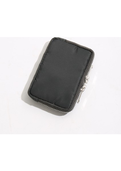 Gri Stil Japon Erkek ve Kadın Cüzdanı Su Geçirmez Mini Para Çantası Pu Deri Sıfır Bozuk Para Cüzdanı Rahat Kart Çantası Fermuarlı Kulaklık Çantası (Yurt Dışından)