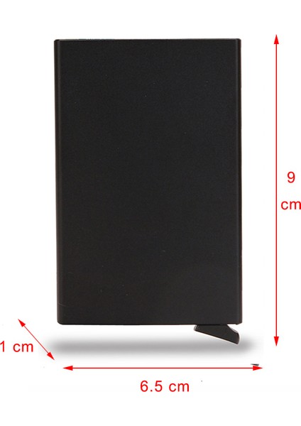 Gri Tarzı Dıenqı Rfid Akıllı Cüzdan Kart Tutucu Metal Ince Ince Erkek Kadın Cüzdanlar Pop Up Minimalist Cüzdan Küçük Siyah Cüzdan Metal Cüzdan Valet (Yurt Dışından)