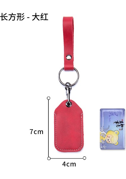 Uzun-Kırmızı Tarzı Inek Derisi Anahtarlık Anahtarlık Kapı Kilidi Erişim Kontrol Etiketleri Anahtarlık Anahtarlık Kart Kılıfı Anahtarlık Erişim Kartı Çanta Anahtar Etiketi Halka (Yurt Dışından)