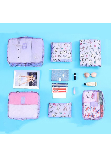 Leopar Tarzı Ruputın Yeni ve Seyahat Ağ Çanta Içinde Valiz Düzenleyici Paket Küp Seti Giysiler Için Kozmetik Düzenleyici Torba (Yurt Dışından) modelleri