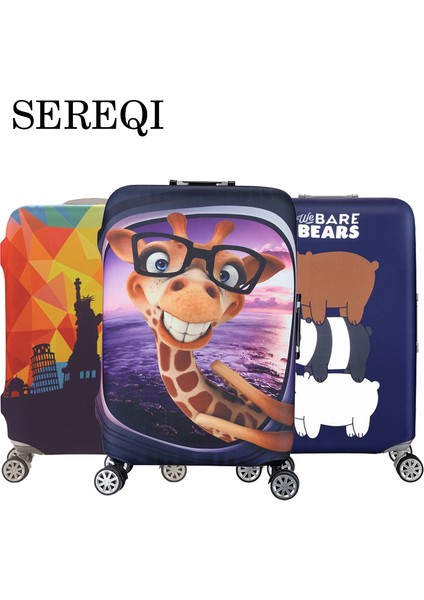 T Bagaj Kapağı Stili S Beden Sedeqı Seyahat Sıcak Satış Bagaaj Koruyucu Kapaklar Karikatür Elastik Valiz Kılıfı Valiz Seyahat Aksesuarları'na Uygundur (Yurt Dışından) fiyatları