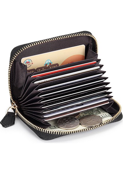 Yw Tarzı Küçük Delikli H Bayan Cüzdan Kısa Inek Derisi Kimlik Kredi Kartı Tutucu Isim Kartları Kılıf Cepler Düzenleyici Para Telefon Madeni Para Çanta (Yurt Dışından) fırsatları