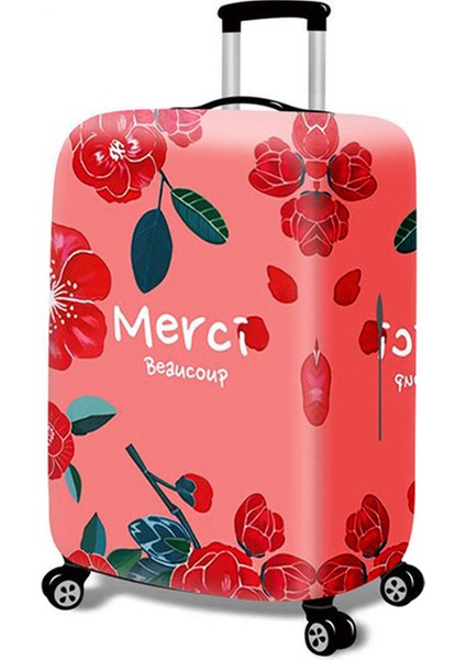 Bagaj Kapağı K Tarzı M Beden Dünya Haritası Baskılı Seyahat Bavulu Kılıfı - Pratik Valiz Aksesuarı - Toz Geçirmez, Kalın Koruyucu Esnek Kapak (Yurt Dışından)