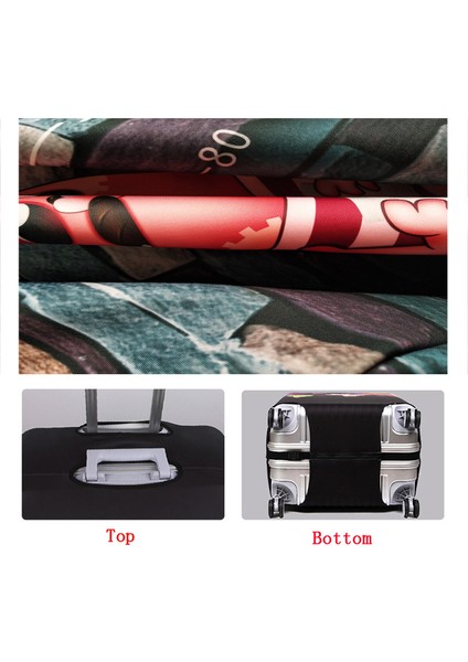 Bagaj Kapağı K Tarzı M Beden Dünya Haritası Baskılı Seyahat Bavulu Kılıfı - Pratik Valiz Aksesuarı - Toz Geçirmez, Kalın Koruyucu Esnek Kapak (Yurt Dışından) indirimleri