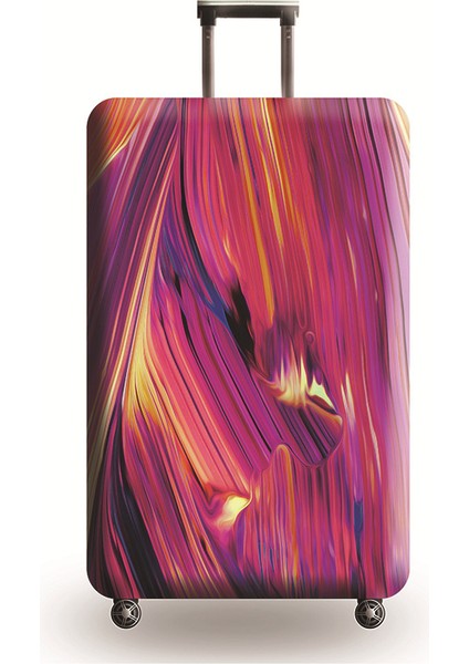 No.13 Tarzı L Beden Hayvan Resimli Kalın Valiz Koruyucu Kılıf Inç Seyahat Çantası Elastik Kapaklar Koruyucu Bavul Kılıfı (Yurt Dışından)