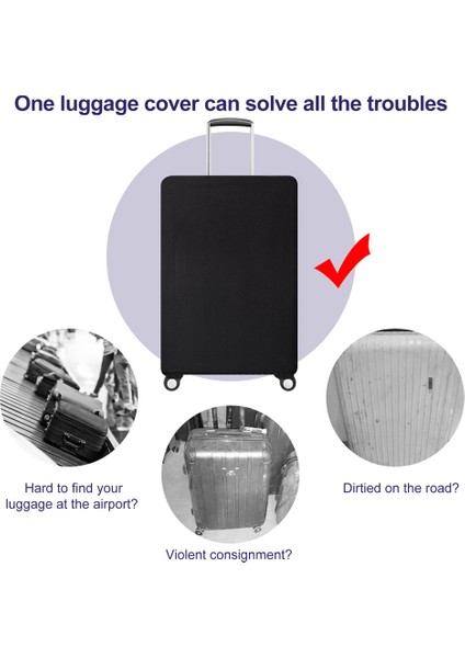 Kahve Stili L Beden Daha Kalın Seyahat Valizi Koruyucu Kılıf Bavul Kılıfı Seyahat Aksesuarları Elastik Bagaj Kılıfı Bavul Kılıfı Başvuru (Yurt Dışından) modelleri