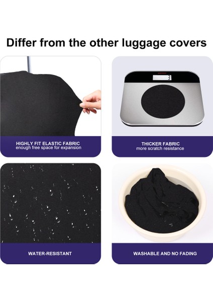 Kahve Stili L Beden Daha Kalın Seyahat Valizi Koruyucu Kılıf Bavul Kılıfı Seyahat Aksesuarları Elastik Bagaj Kılıfı Bavul Kılıfı Başvuru (Yurt Dışından) fırsatları